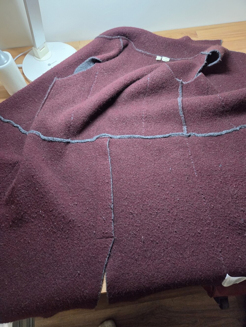 Anthropologie Moth Long Wool Vest Size XS Grey Soft Stretchy (c1) - Picture 12 of 14